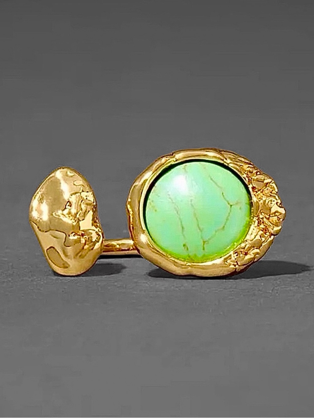 Alexis Bittar Brut Coin Mojave Turquoise Open Ring